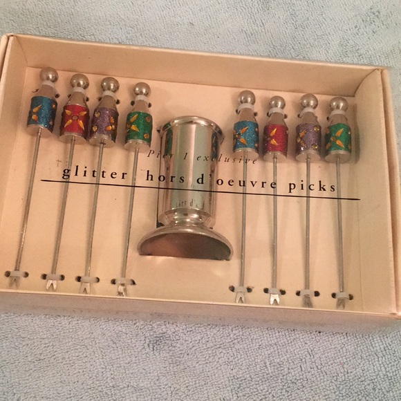 Pier 1 exclusive glitter hors d’oevuvre picks - Picture 1 of 5
